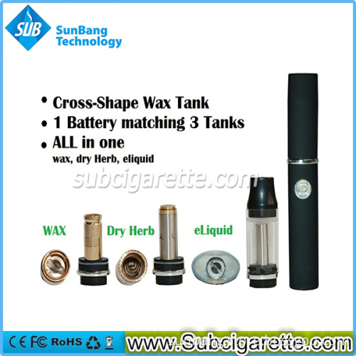 Dry Herb Wax Atomizer Max Vapor Electronic Cigarette E Cig with Dry Herb Attachment